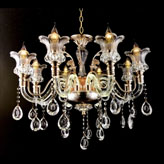 Đèn chùm Pha Lê Nến CTC-1013-8 Ø750xH700